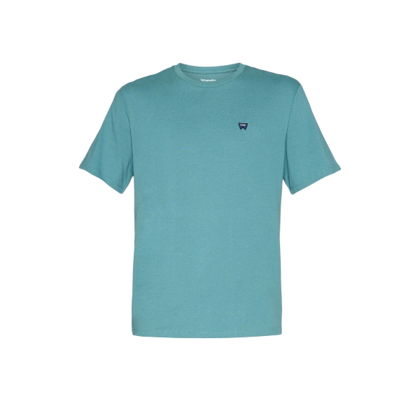 Wrangler - T-shirt ottanio con logo