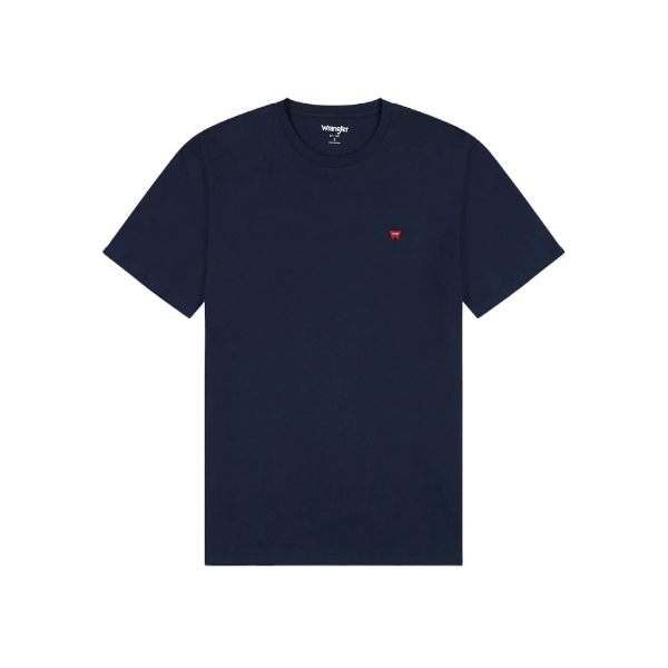 Wrangler - T-shirt blu con logo