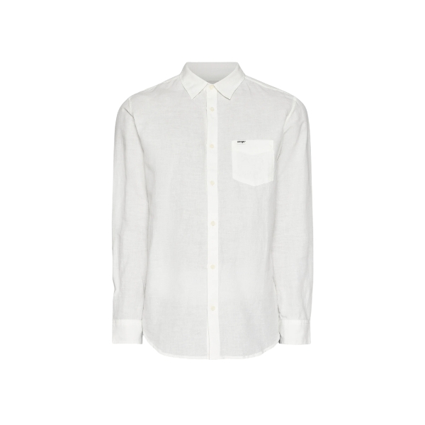 Wrangler - Camicia bianca manica lunga
