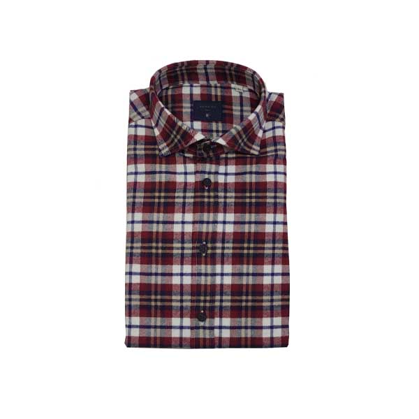 Bastoncino - Camicia check in cotone flanellato
