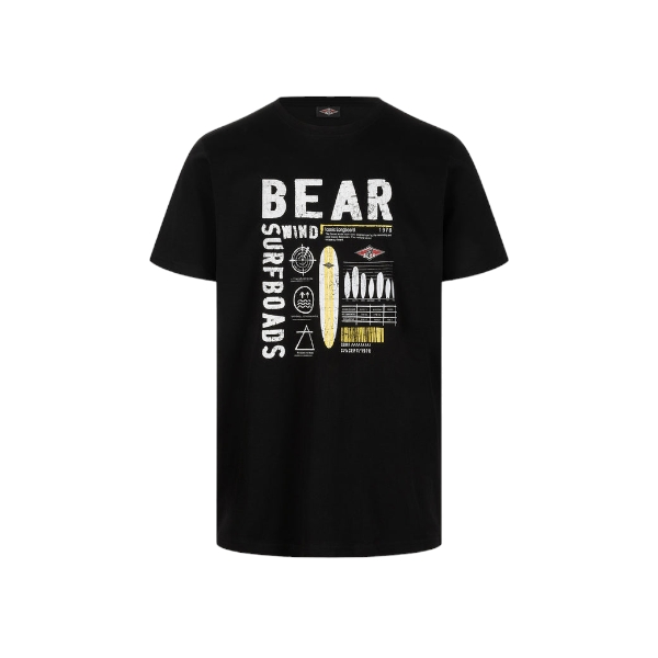 Bear - T Shirt nera big logo