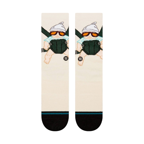 Stance - Calza da uomo bianca Carlos