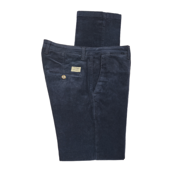 Vintage Chinos - Pantalone in velluto blu