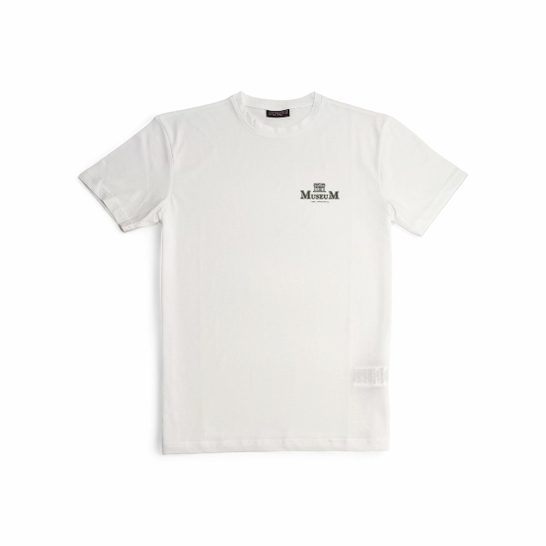 Museum - T-shirt bianca con logo