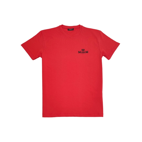 Museum - T-shirt rossa con logo