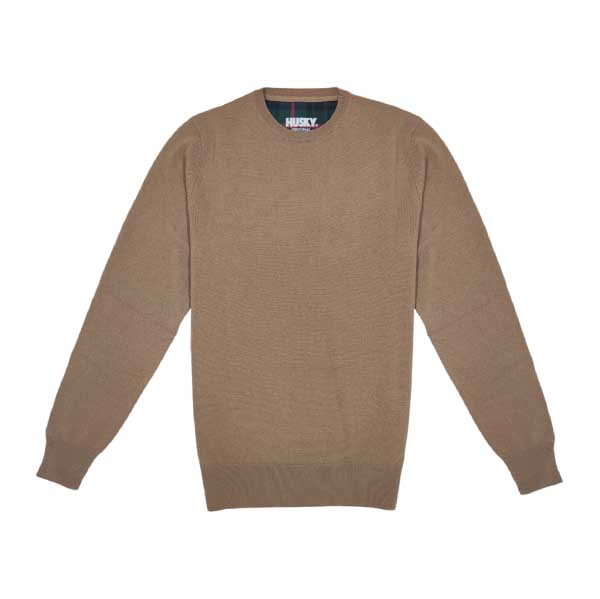 Husky - Maglia cammello con toppe