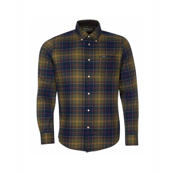 Barbour - Camicia tartan verde