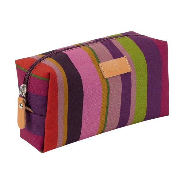Gallo - Pochette bauletto unisex Rosa righe multicolor