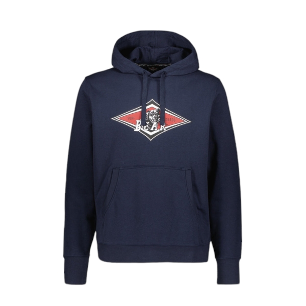 Bear - Felpa con cappuccio e big logo blu