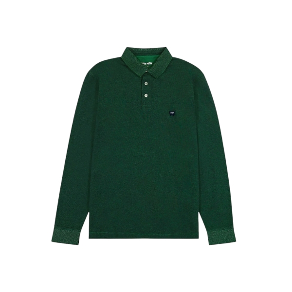 Wrangler - Polo Verde manica lunga
