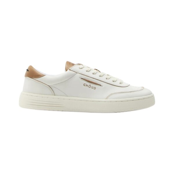 Ghōud -Sneaker Lido Starter Bianco/Cuoio